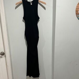 a new day Black Ribbed Tank Maxi Dress